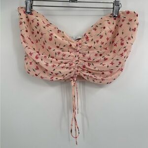 l'academie revolve floral cropped mini buster going out top size medium